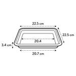 loft urban saucer square 22cm white